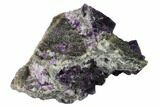 Purple-Green Octahedral Fluorite Crystal Cluster - China #146649-2